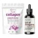 Micro Ingredients 8-in-1 Multi Collagen Powder & Oil of Oregano with Black Seed Oil Drops | Bundle | Hydrolyzed Peptides + Biotin Hyaluronic Acid & Vitamin C | Ultra High Thymoquinone + Carvacrol