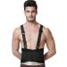 Buy Lumbar Support Belt with Suspenders for Men - Black Size S | International Shipping Available - Buy Online on GoSupps.com