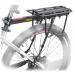 West Biking 110Lb Capacity Almost Universal Adjustable Bike Cargo Rack Cycling Equipment Stand Footstock Bicycle Luggage Carrier Racks with Reflective Logo Black