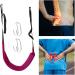 Kokiya Lumbar Traction Belt Back Traction Belt Lightweight Home Office Travelling Soft Patient Back Support Lumbar Traction Device with Hook Violet - Buy Online on GoSupps.com