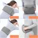 GUROTD Hot Water Bottle with Plush Cover for Pain Relief - Set of 3 Grey Hot Water Bag Pouches - Buy Online on GoSupps.com