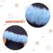 KINBOM Faux Fur Hair Ties - 2 Pack Blue Elastic Pom Poms for Girls | International Shipping Available - Buy Online on GoSupps.com