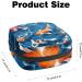 Menstrual Pad Bag with Zipper | Stylish Koi Fish Women's Pouch for Tampons & Napkins | Perfect Travel Accessory - Buy Online on GoSupps.com
