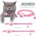 Shop Reflective Airtag Cat Collar - Pink with Holder Bell & Safety Buckle for Kittens & Puppies - Buy Online on GoSupps.com