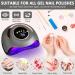 Moyksrr 180W UV Nail Lamp - Professional Nail Dryer with Infrared Sensor 4 Timers & Removable Floor Slab - Perfect for All Gel & Nail Polishes - Buy Online on GoSupps.com