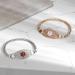 Personalized MunsteryAid Women's Medical Alert ID Bracelet - Custom Emergency Jewelry 6.0-8.5 Inches Rose Gold with White Symbol - Buy Online on GoSupps.com