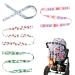Toy belt for baby toy belt holder adjustable stroller pacifier belt for babies and children compatible with sports cars car seats and upholstery bottle holder (4 pieces)