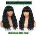 SOKU Black Wavy Wig with Bangs - 20 Inches Synthetic Heat Friendly Curly Wig for Women - Natural Looking Medium Length Hair for Daily Wear and Parties - Buy Online on GoSupps.com