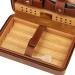 Cigar Humidor Leather Humidor Travel Cigar Case Portable Cigar Humidor Box with Humidifier Cow Leather and Classic Cedar Wood Finish - Buy Online on GoSupps.com
