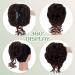 S-Noilite Chestnut Brown Messy Bun Hair Piece | Curly Wavy Chignon Scrunchie Extension for Women - Buy Online on GoSupps.com