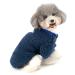 Zunea Winter Coats for Small Dogs Fleece Warm Dog Sweater Puppy Winter Jacket Chihuahua Cat Clothes Pet Boys Girls Dog Clothes Blue LL (Pack of 1) blue