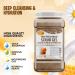 SPA REDI Exfoliating Scrub Pumice Gel - Milk & Honey 128 Oz | Manicure & Pedicure | Body Exfoliator with Hyaluronic Acid & Amino Acids - 1 Gallon - Buy Online on GoSupps.com
