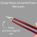 Tweezers Surgical Grade Stainless Steel - Slant Tip for Expert Eyebrow Shaping and Facial Hair Removal with Protective Pouch - Tool for Men and Women (Ruby Red) - Buy Online on GoSupps.com