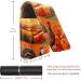 Travel Lipstick Organizer Case | Portable Makeup Bag with Mirror | Autumn Pumpkins & Turkey Design - Buy Online on GoSupps.com
