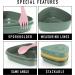 Light My Fire Camping Mess Kit - 6 pcs Reusable Plates & Utensils - BPA Free Lunch Box - Sandy Green - Buy Online on GoSupps.com
