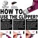 Elegant Violet Red Premium Adjustable Stainless Steel Nail Tip Clipper Cutter for Manicure & Pedicure - Buy Online on GoSupps.com