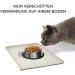 AOKLANT Non-Slip Pet Bowl Mat - Waterproof Cat Dog Food Mat - 18.5 x 11.5 Beige - Multiple Colors - Buy Online on GoSupps.com