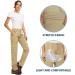 Women's Convertible Hiking Pants - Quick Dry, Lightweight & UPF 40 | Safari, Fishing & Travel Capri Pants in Khaki - Size 14 - Buy Online on GoSupps.com