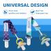 Buy Smlpuame Baby Pacifier Chain Set - 6 BPA-Free Clips for Boys & Girls | Durable Fabric Dummy Clips for Most Pacifiers & Teething Toys - Buy Online on GoSupps.com