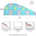 Buy Pink Seahorse Yellow Stars Hair Towel 2 Pack | Super Absorbent Quick Dry Turbans for Women & Girls - Buy Online on GoSupps.com
