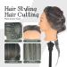 Frisierkopf Auzass 26-28 Inch Ombre Hairdressing Training Head - 100% Art Hair Styling Practice Set with Holder for DIY Hairstyles in Blue - Buy Online on GoSupps.com