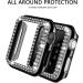 adepoy Bling Rhinestone Apple Watch Case Series 7/8 45mm - Black Protective Bumper Frame for Women/Girls - Screen Protector Cover for iWatch Series 45mm - Buy Online on GoSupps.com