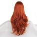 Xtrend 24 Inch Copper-Red Welly Lace Front Wig - Synthetic Heat-Resistant Natural Looking Glue-Free Part - Chestnut Brown Loose Corrugated Ginger Wig - Buy Online on GoSupps.com