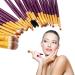 20-Piece Purple & Gold Makeup Brush Set - Eyeshadow Eyebrow Foundation & Eyeliner Brushes - Premium Cosmetic Tools for Flawless Beauty - Buy Online on GoSupps.com