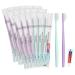 Disposable toothbrush Hotel Zahnwundel disposable toothbrush and toothpaste individually packaged 2 colors tender and practical suitable for hotel at home camping travel (pack-30)