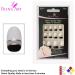 Bling Art Oval False Nails Gel Glossy Glitter French Manicure Fake Medium Tips with Glue (Black White Glossy) - Buy Online on GoSupps.com