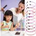 10 pieces of floral headbands and 500 jelly-colored rubber bands colored girl headbands floral pattern headbands pink headbands suitable for most young girls. - Buy Online on GoSupps.com