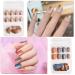 Kalolary 144PC False Nails Set - Complete Acrylic Fingernails with Nail Glue Stickers for Women & Girls | DIY Nail Art & Decoration - Buy Online on GoSupps.com