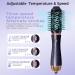 6 in One Hot Air Brush Set - 60000RPM Ionic Hair Styler Curling Wand with 3 Temperature Settings 1000W Negative Ion Brush for Stunning Styles - Blue Gold - Buy Online on GoSupps.com