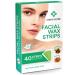 Facial Wax Strips for Women - Hypoallergenic Hair Removal for All Skin Types - Gentle and Fast-Working on Face, Eyebrow, Upper Lip, Chin - 40 Wax Strips + 4 Calming Oil Wipes - Buy Online on GoSupps.com