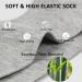 Diabetic Bamboo Fiber Socks for Swollen Feet - Black Medium - Buy Online on GoSupps.com