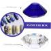 minkissy Nail Art Crystal Cup Cosmetics Cream Glass Manicure 6.5x8cm Blue - Buy Online on GoSupps.com