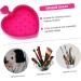 VINTORKY Makeup Brush Cleaning Pad Makeup Brush Cleaning Tool Silicone Holder Silicone Makeup Tool Cleaner Beauty Brush Cleaning Bowl Makeup Pallet Scrub Board Silica Gel Foldable 12x9cm Rosy - Buy Online on GoSupps.com
