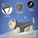 Slowton Dogs Winter Jacket | Adjustable Waterproof Dog Coat with Reflective Stripes | Warm Snowsuit for Pets (L Gray) - Buy Online on GoSupps.com