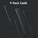Jaimela Carbon Comb Set 3 Pcs Wide Tooth Comb Cutting Comb Fine and Wide Tooth Comb Anti-Static Heat Resistant Styling Comb for Most Hair Types for Long Wet Curly Hair - Buy Online on GoSupps.com