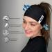 Premium Sports Forehead Straps for Running Cycling Fitness & More | HB Dolomiti Retro | Unisex for Ladies Men & Kids - Black - Buy Online on GoSupps.com