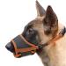 Heele muzzle for dogs adjustable loops breathable safe fast seat for small medium -sized dogs prevents biting chewing and barking (XL brown) XL brown