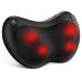 Shiatsu massager massage pillow with heat function for neck back shoulder electrical massage with 3D massage heads 2 speeds including extension belt gifts for men & women