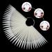 BNG Stiletto Nail Colour Display Sticks - 80 Nail Art Tips - Gel Polish Practice Sample Sticks - Salon Color Card Chart Fan - Natural Colors Wheel - with Ring Holder - Buy Online on GoSupps.com