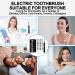 M6 Electric Toothbrush - 8 Brush Heads 9 Modes 2 Min Smart Timer 60 Days Battery - Rechargeable Sonic Whitening Toothbrush for Adults & Kids - White - Buy Online on GoSupps.com