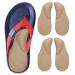 Arch Support Shoe Insoles with Heel Cushions  Gel Arch Inserts for Feet Pressure Relief  Adhesive Arch Pad for Sandals  Flip Flo  Flat  Dress Shoes (Large - 2 Pairs  Latte) Large - 2 pairs Latte