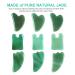Gua Sha Massage Tools Set - Aventurine Natural Stone Guasha Board for Face and Body - Facial Massager for SPA and Trigger Point Treatment - Pack of 3 Green - Buy Online on GoSupps.com