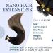 RUNATURE Real Human Hair Black Ombre Blonde Nano Beads Hair Extensions 16 Inch 50g | A-Nano-#1B/4/27 - Buy Online on GoSupps.com