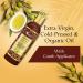 Organic Extra Virgin Olive Oil 200ml for Hair & Skin Care - Pure Mineral Oil & Silicone Free - Includes Comb Applicator - Buy Online on GoSupps.com