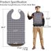 4 Pack Adult Bibs for Eating - Waterproof Clothing Protector with Crumb Catcher, Washable & Reusable - Elderly Men and Women, Senior Citizen Feeding Bibs - Buy Online on GoSupps.com