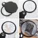 Plauauyt Folding Fold Pocket Magnifying Glass Magnifier Lens 3X Magnification Folding Leather Case Magnifying Glass - Buy Online on GoSupps.com